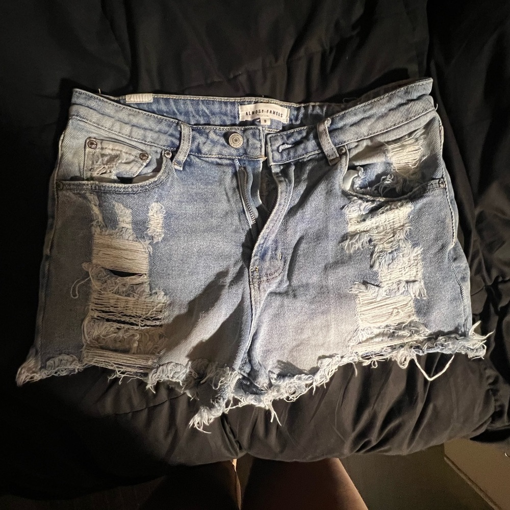 Almost famous ripped jeans shorts